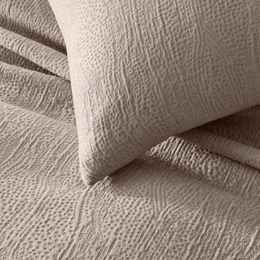 West Elm Silky TENCEL & Cotton Matelasse Duvet Cover
